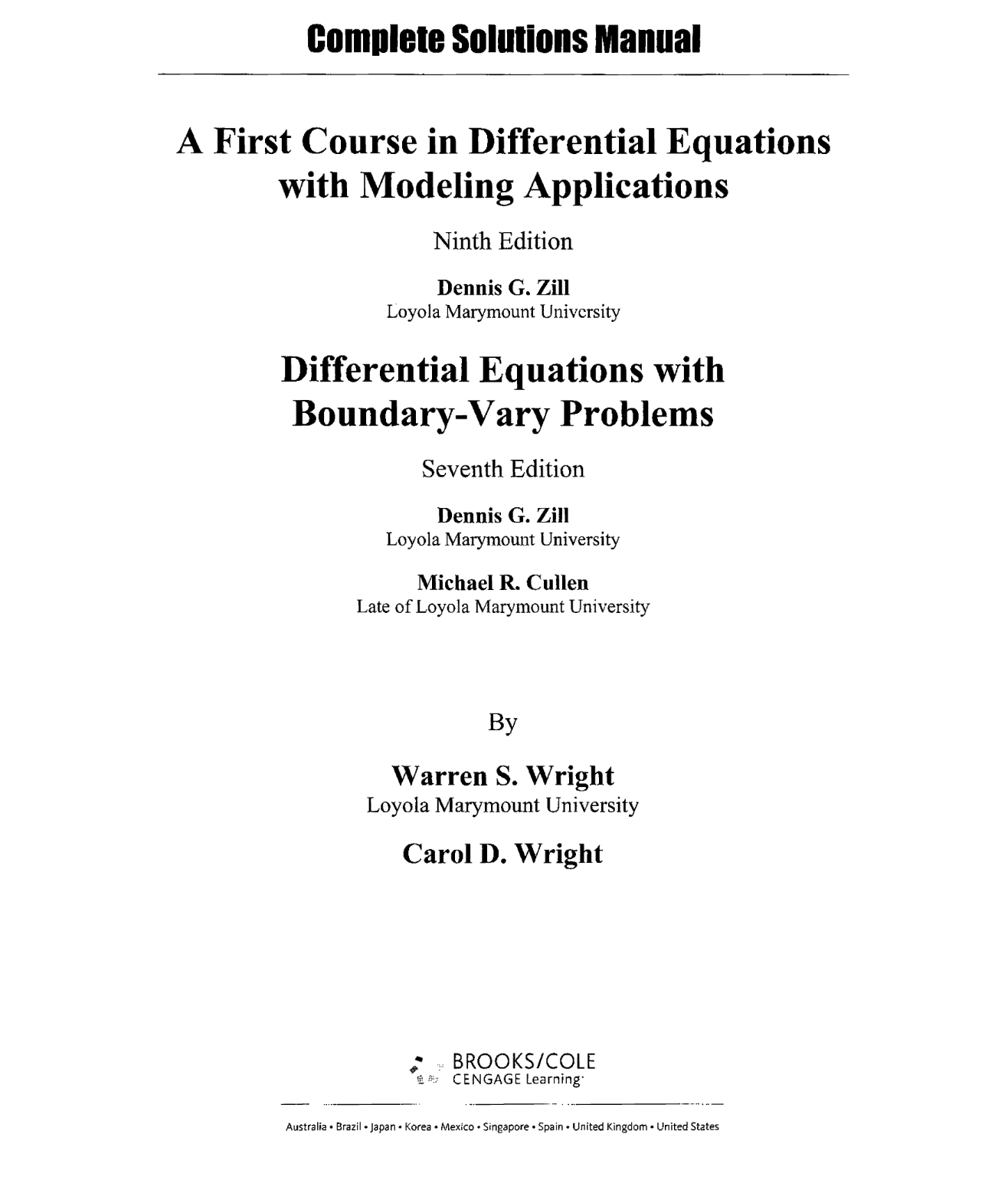 download free a first course in differential equations with modeling applications 9th edition solution manual pdf | Gioumeh solutions