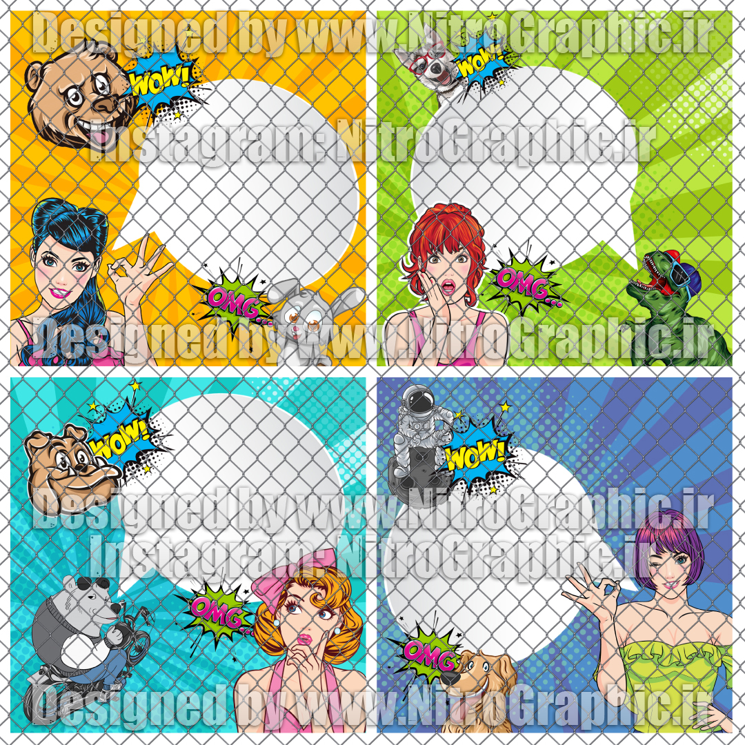 طرح های حیوانی طرحهای انیمال حیوانات عکسهای حیوان عکس های خرس سگ دایناسور تیرکس تی رکس طرحهای خنده دار قالبهای فانتزی پست و استوری اینستاگرام قالب های گرافیکی آماده شاد