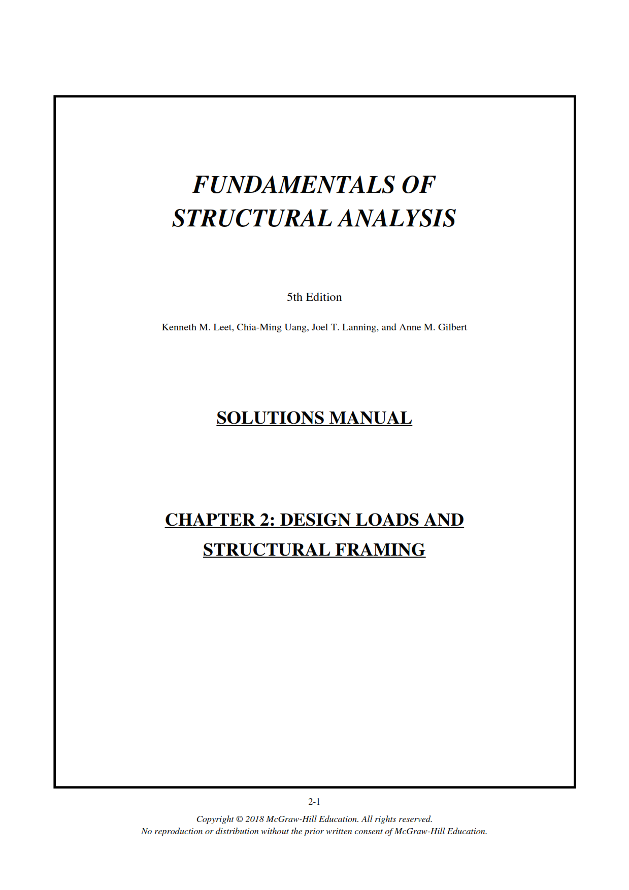 Download free fundamentals of structural analysis 5th edition Leet & Uang solution manual pdf | answer key & solutions