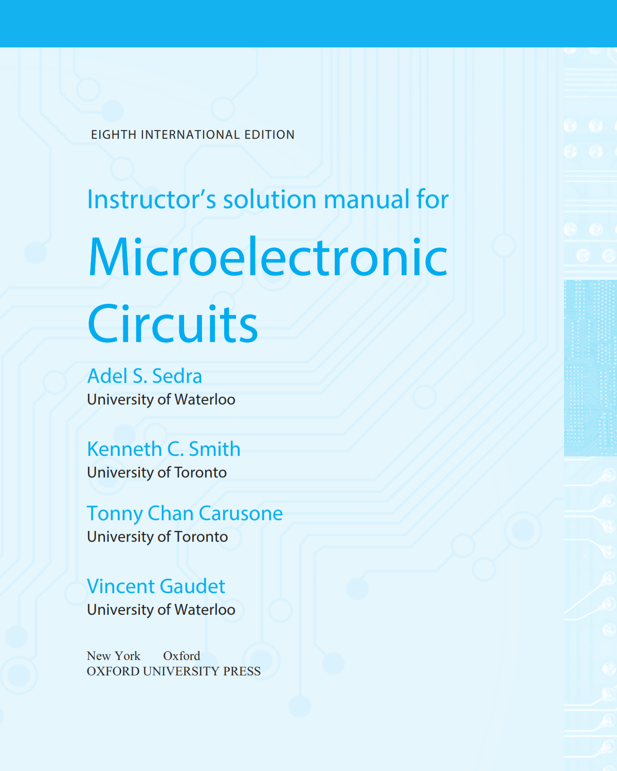 Invitation To Computer Science 8th Edition Answers Sedra Smith microelectronic circuits 8th edition solutions manual pdf