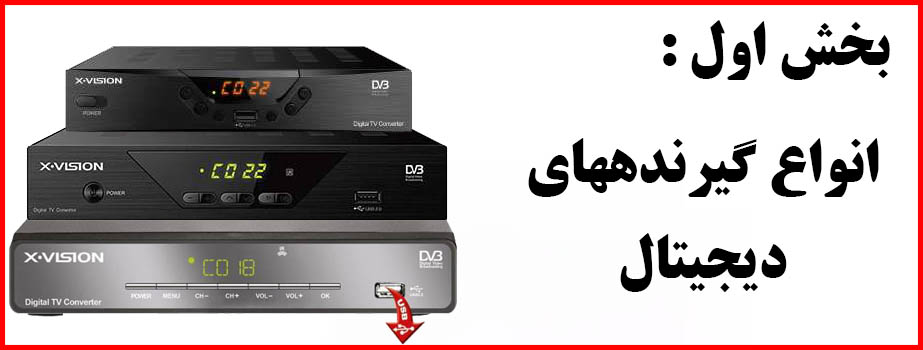 بخش اول : انواع گیرنده های دیجیتالی از نظر الکترونیکی