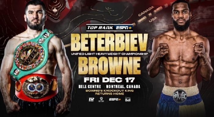 دانلود رویداد بوکس : Top Rank Boxing on ESPN: Beterbiev vs. Browne