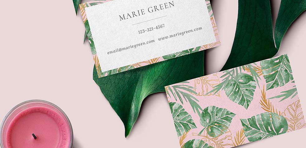 marie business card template 2